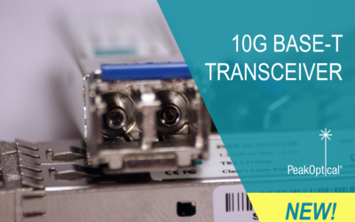 New product made by PeakOptical – 10G BASE-T Transceivers