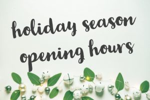 Holiday Opening hours